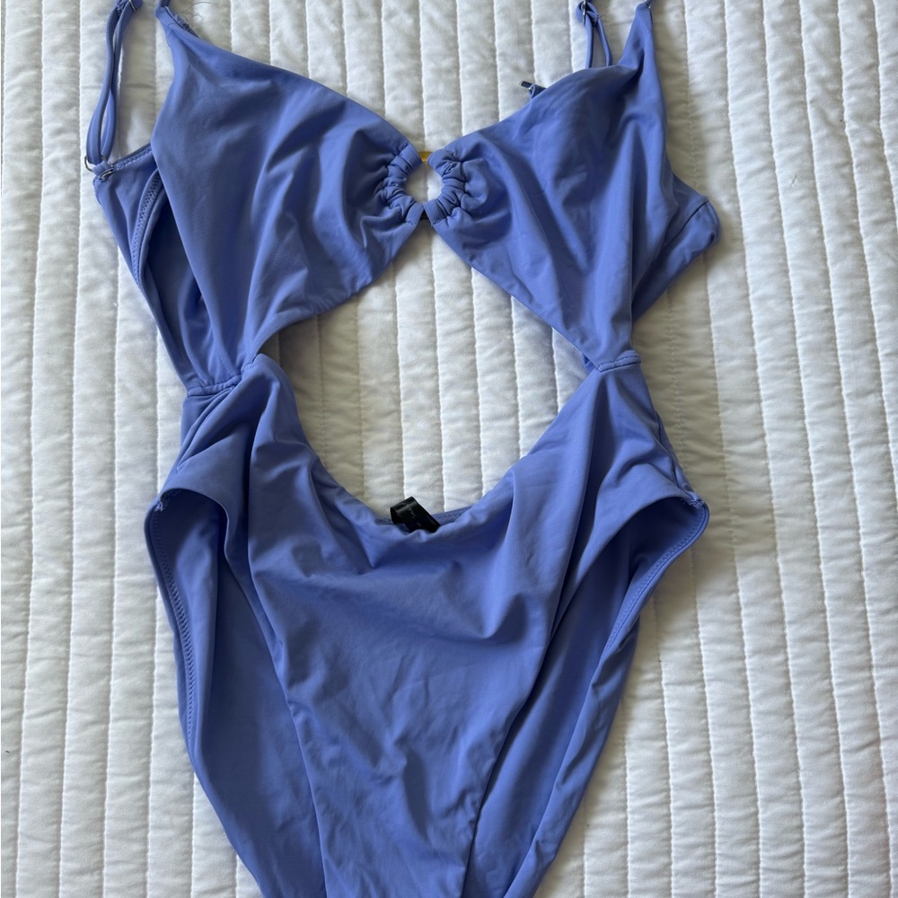 UO Out from Under periwinkle one-piece cut out - size L